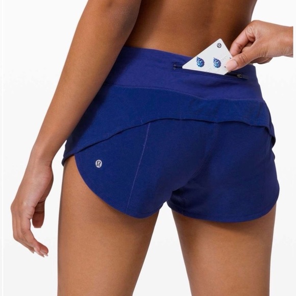 Lululemon Speed Up Short 2.5” Larkspur Size 12 - Picture 3 of 8